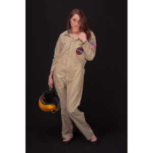 Lindsey was visiting and wanted to shoot, and I had an idea for a pinup based on a pilot's helmet I had recently been given.  So we went to a local military surplus and whipped up a pilot costume and did this shoot.